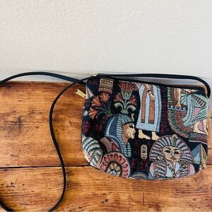 Danny K Beverly Hills Tapestry Tote Bag Purse Egyptian Pharoah